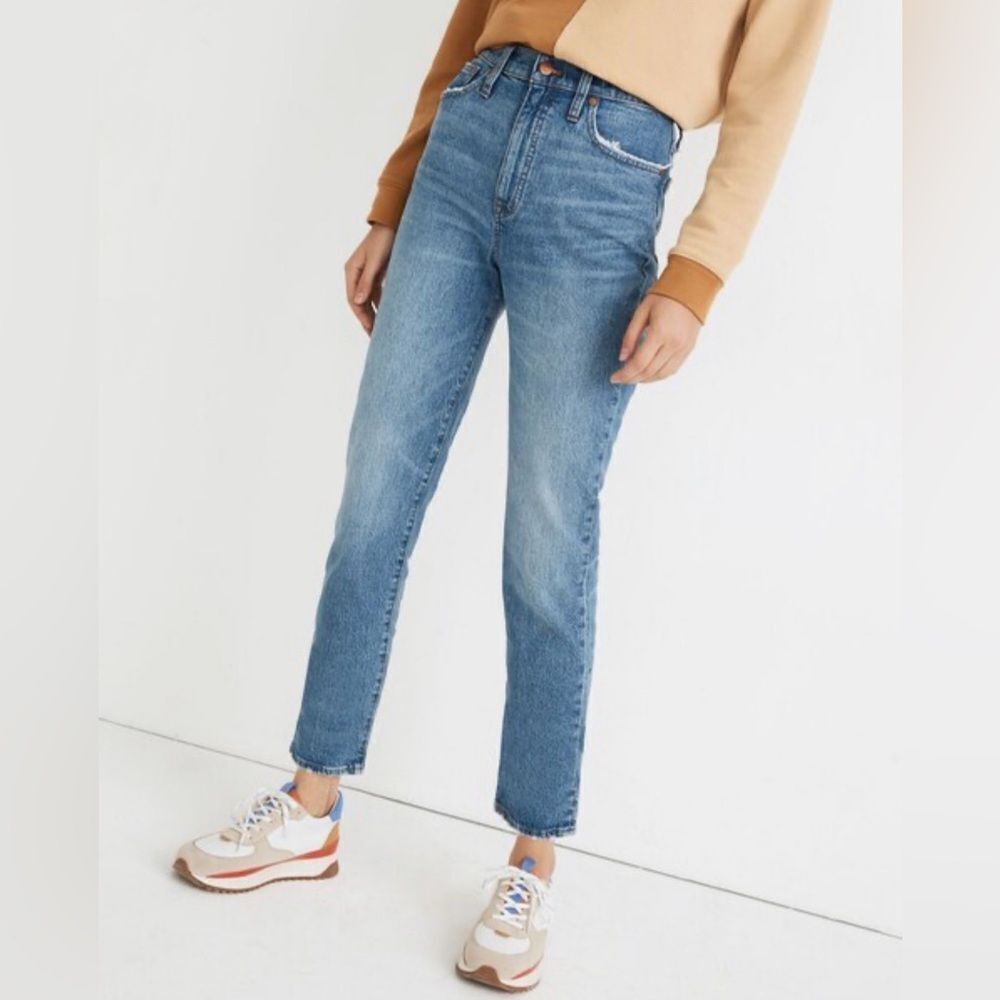 Madewell Classic Straight Jeans in Nearwood Wash Size 24 M3520 - Picture 4 of 16